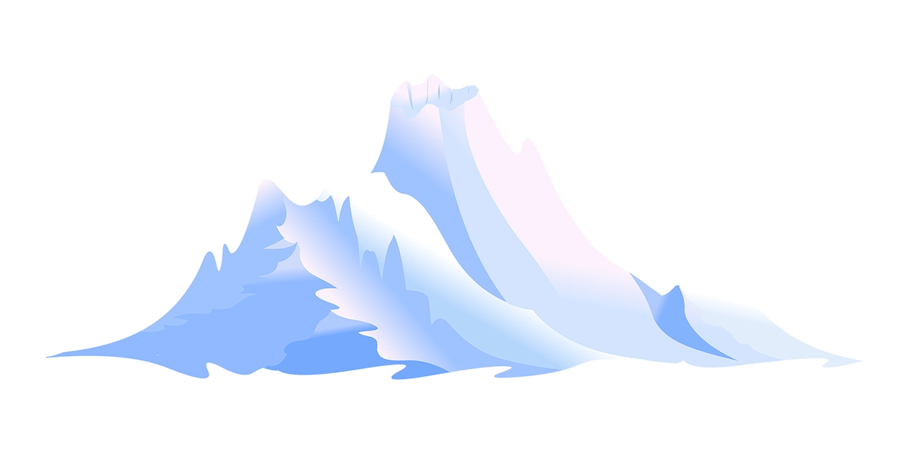 Cliff peak mountain vector