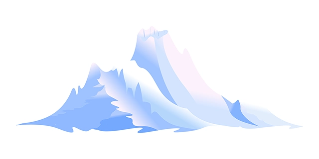 Cliff peak mountain vector