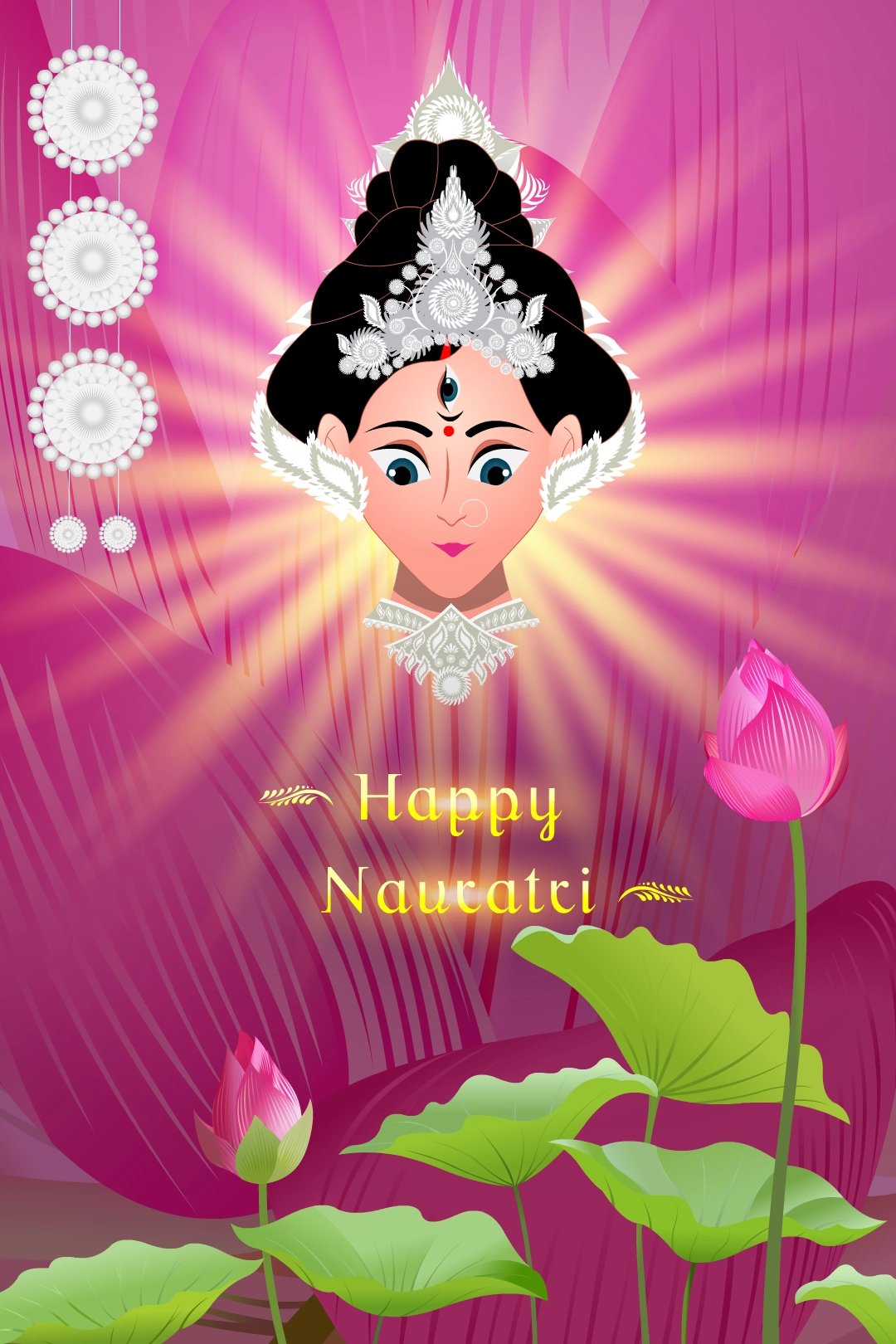 Navratri wish Goddess Durga