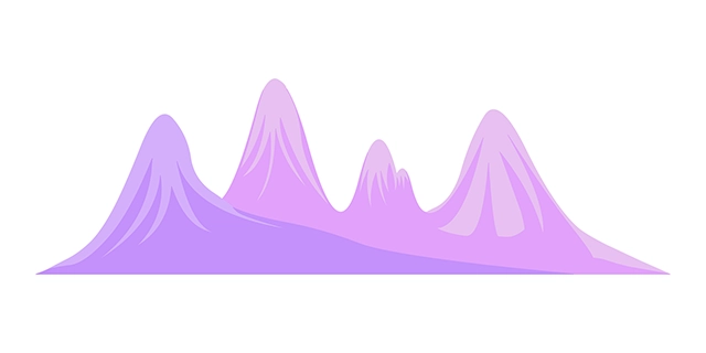 Cartoon mountain vector