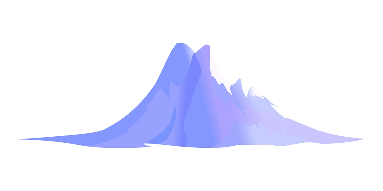 Cliff mountain peak vector