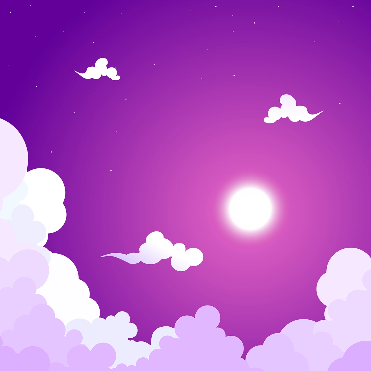 Cloud night sky vector