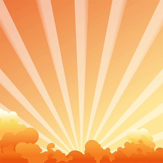 Sunrise cloud vector