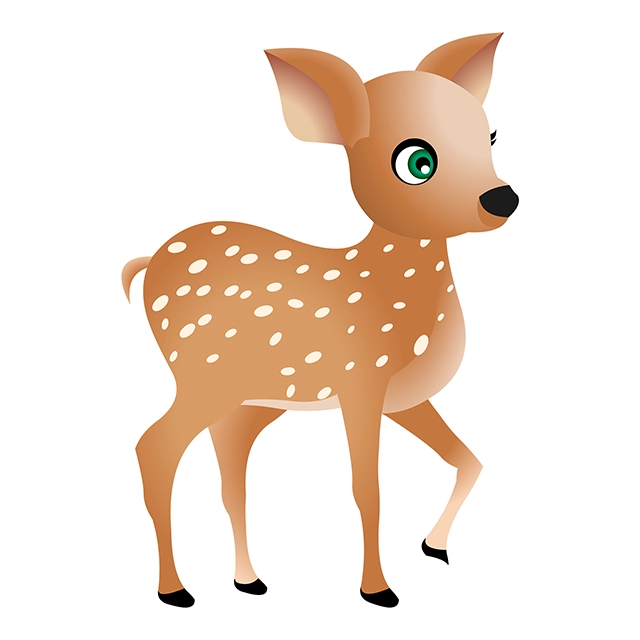 Deer animal cub vector