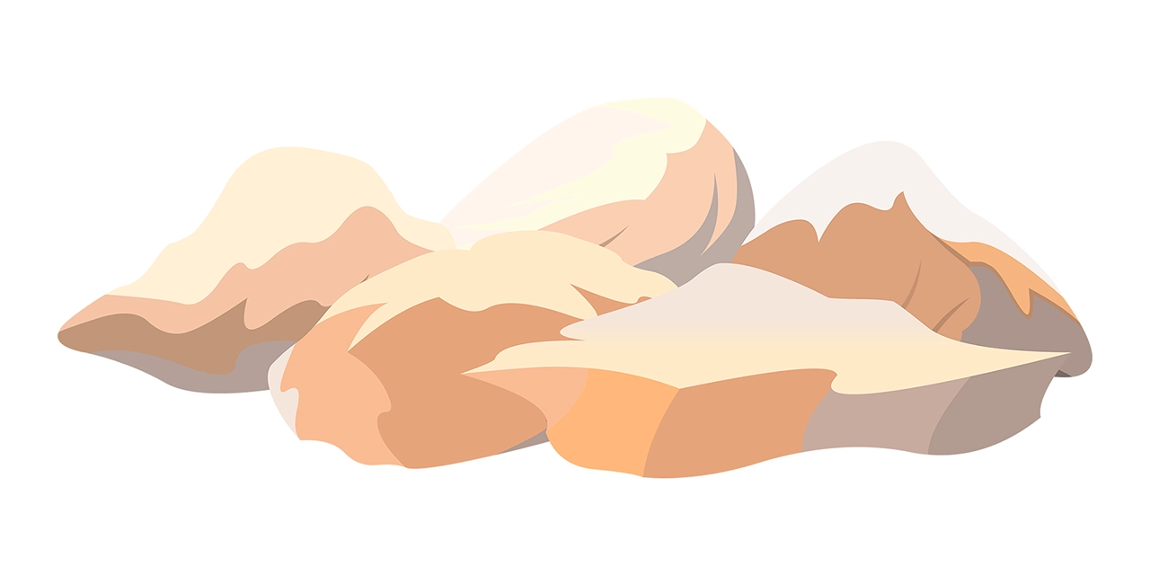 Desert rock stone vector