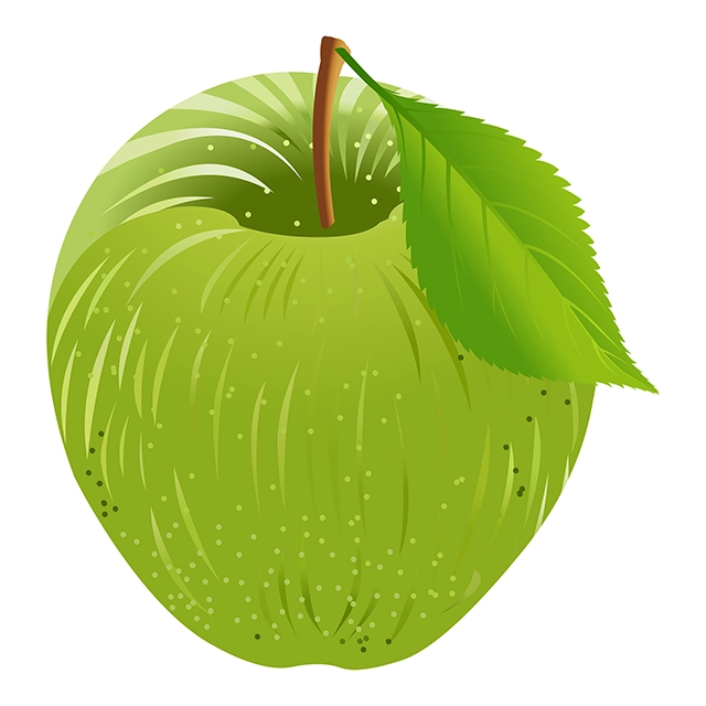 Green apple vector