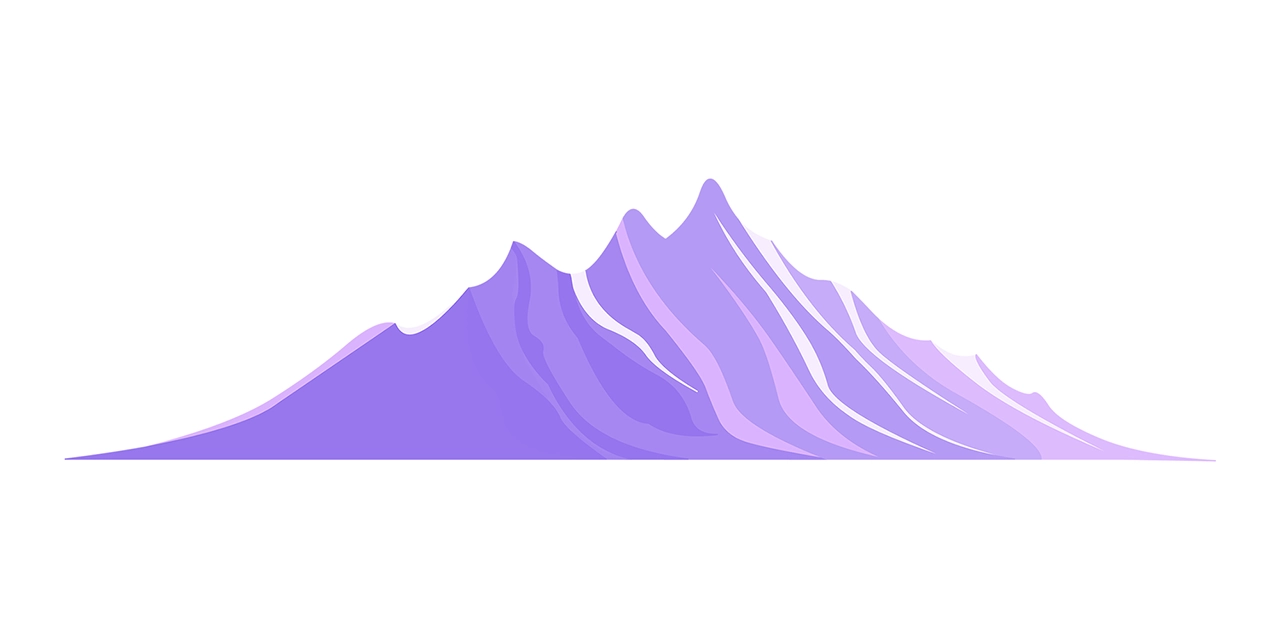 Violet mountain vector