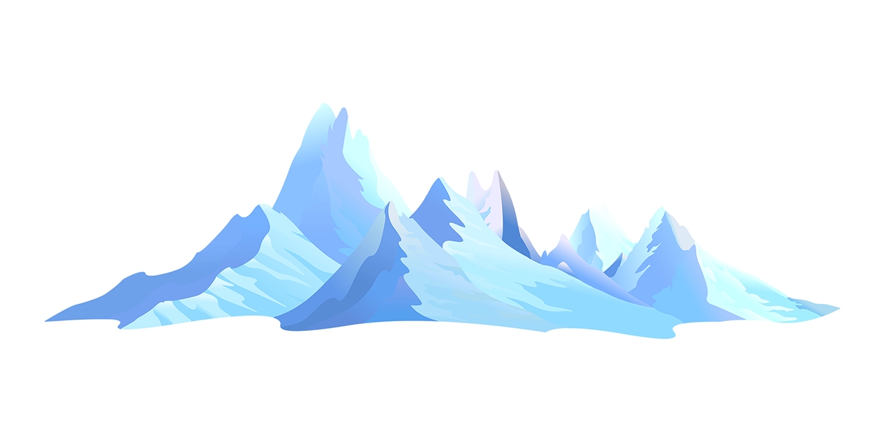 Peak blue mountain vector