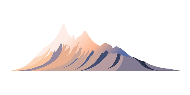 Peak mountain vector