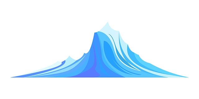 Peak mountain vector