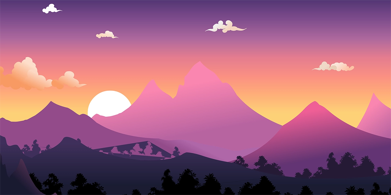 Peak mountain vector