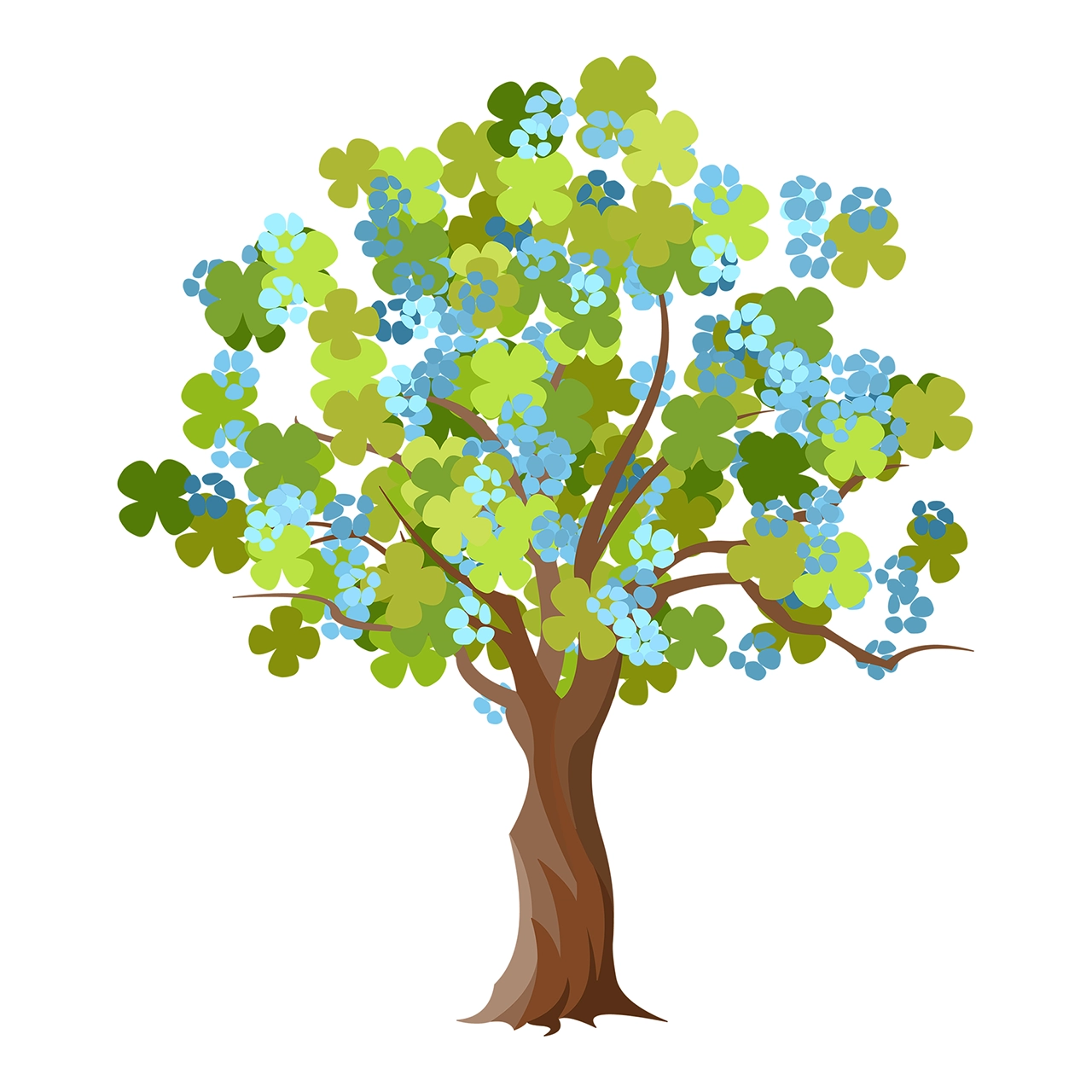 Tree plant vector