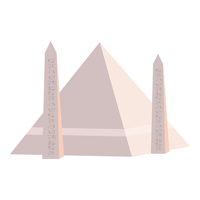 Ancient pyramid vector