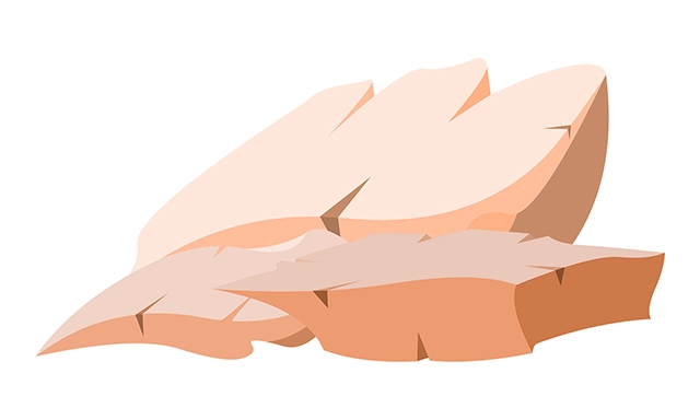 Rock boulder sandstone vector