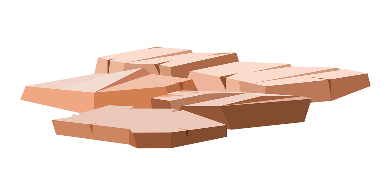 Sandstone rock vector