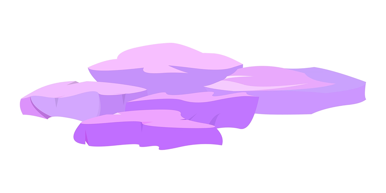 Violet rock vector