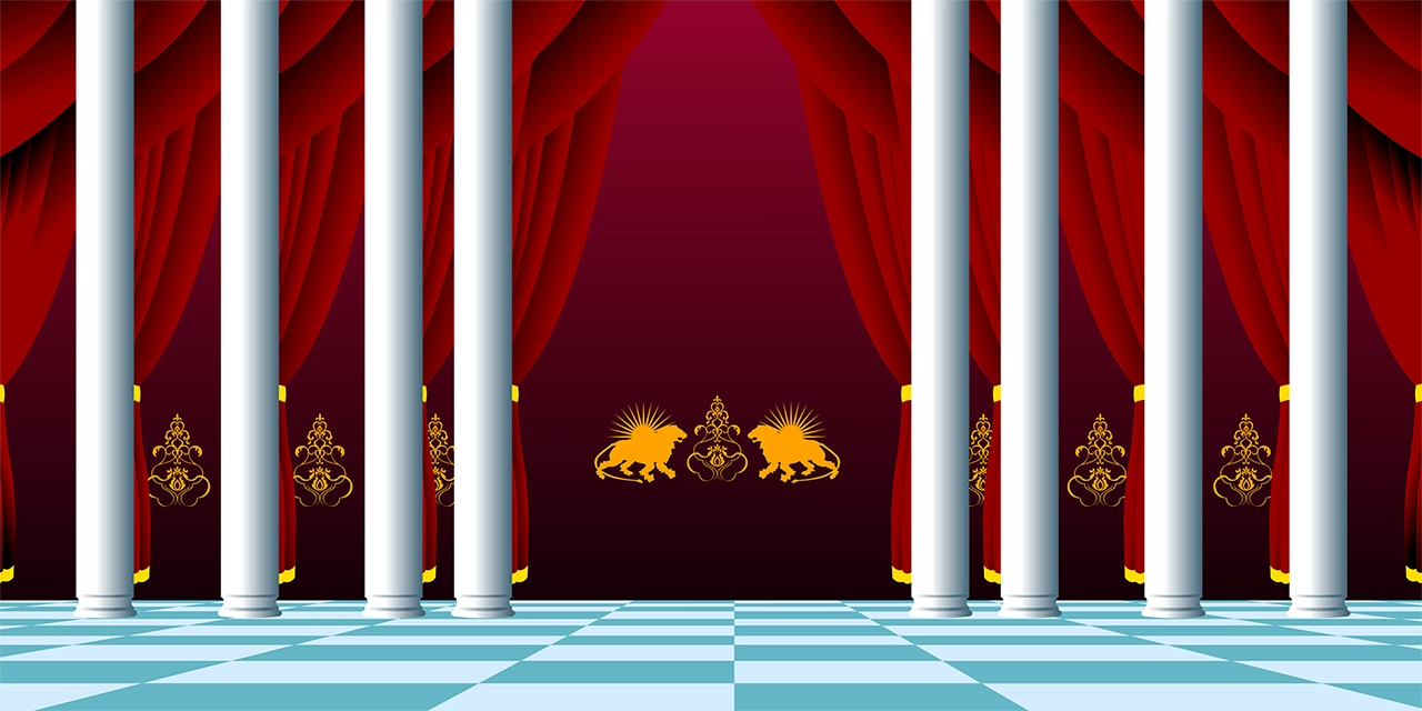 Royal palace vector