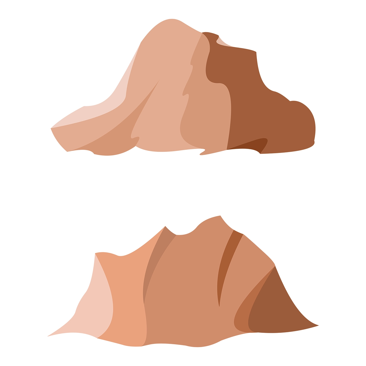 Sandstone boulder rock vector