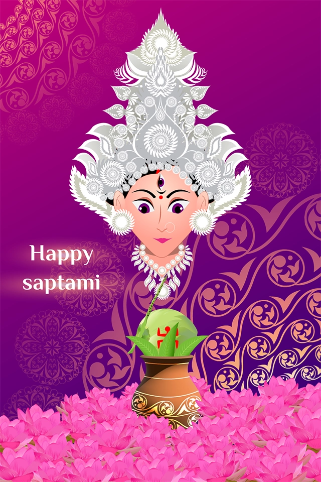 Happy Durga Puja Saptami wish