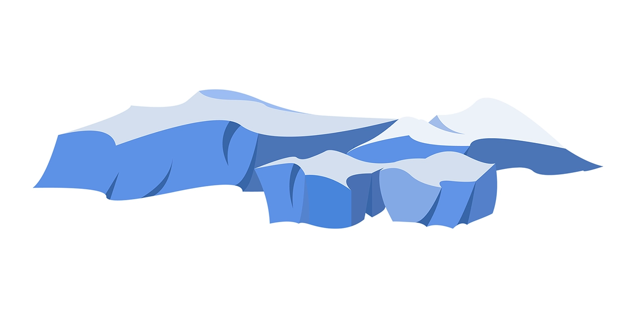 Stone blue rock vector