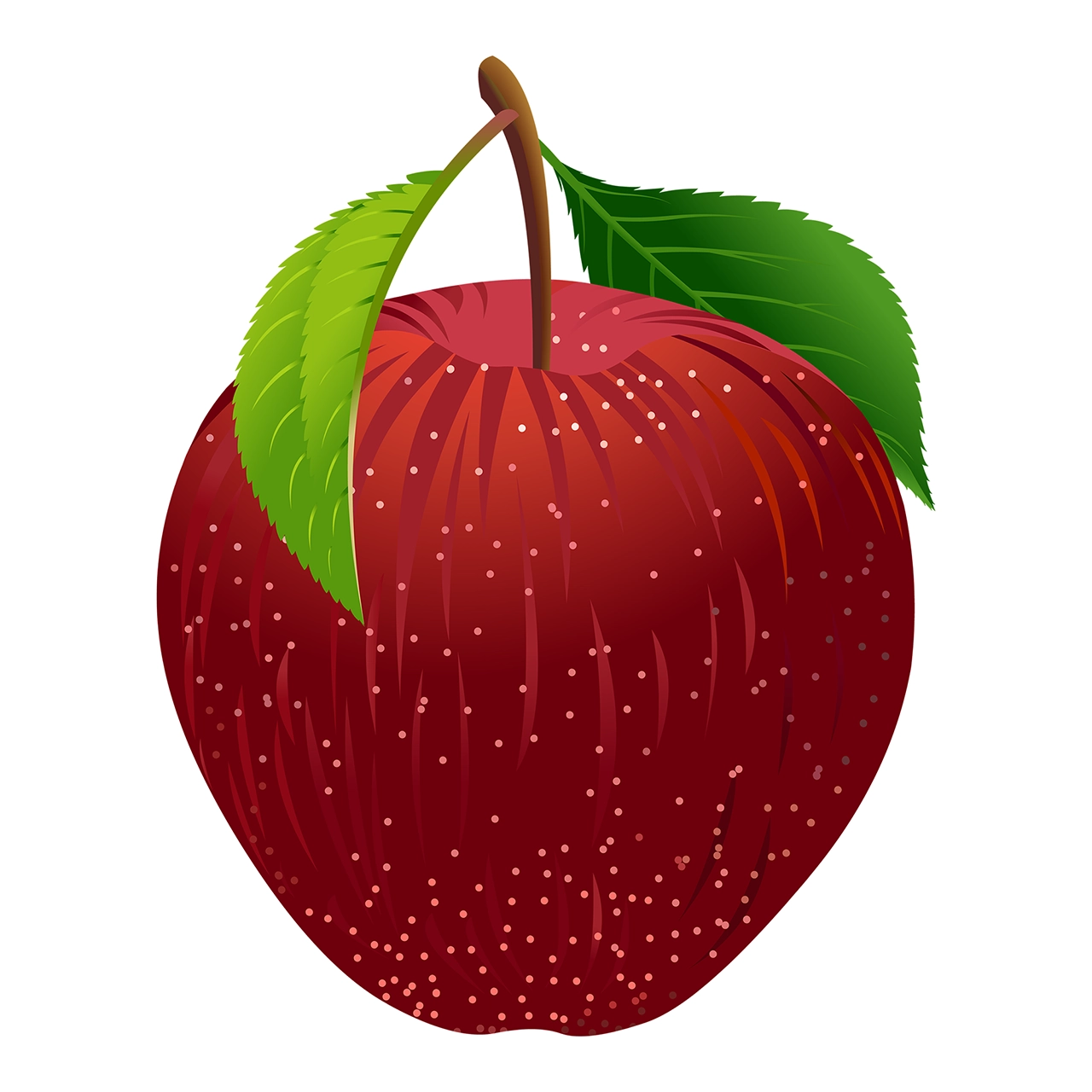 Stunning apple fruit vector