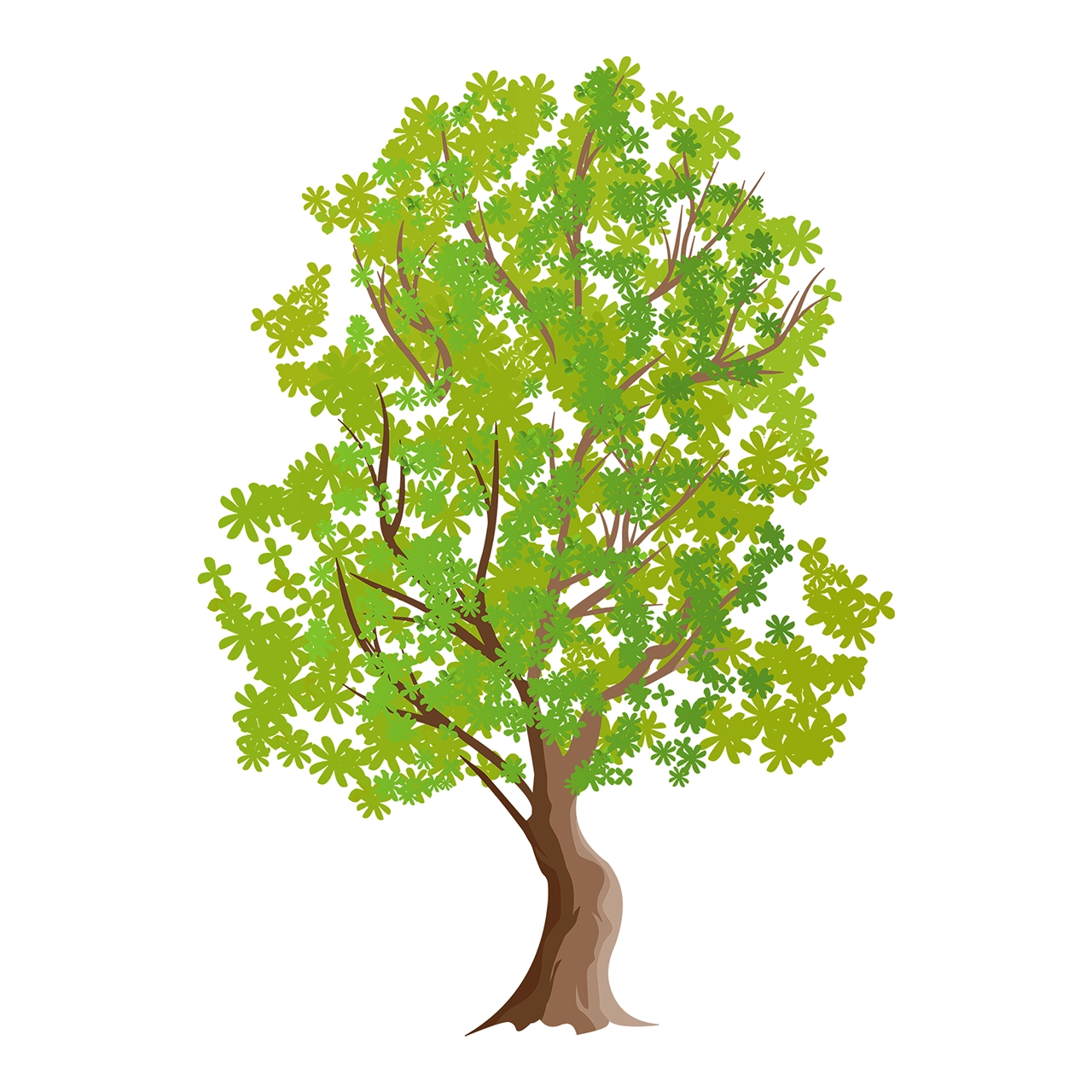 Tall tree vector