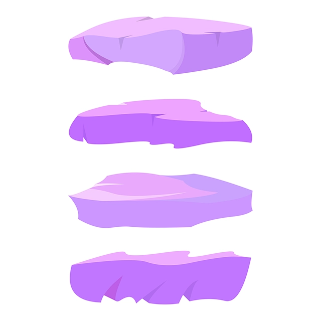 Violet rock vector